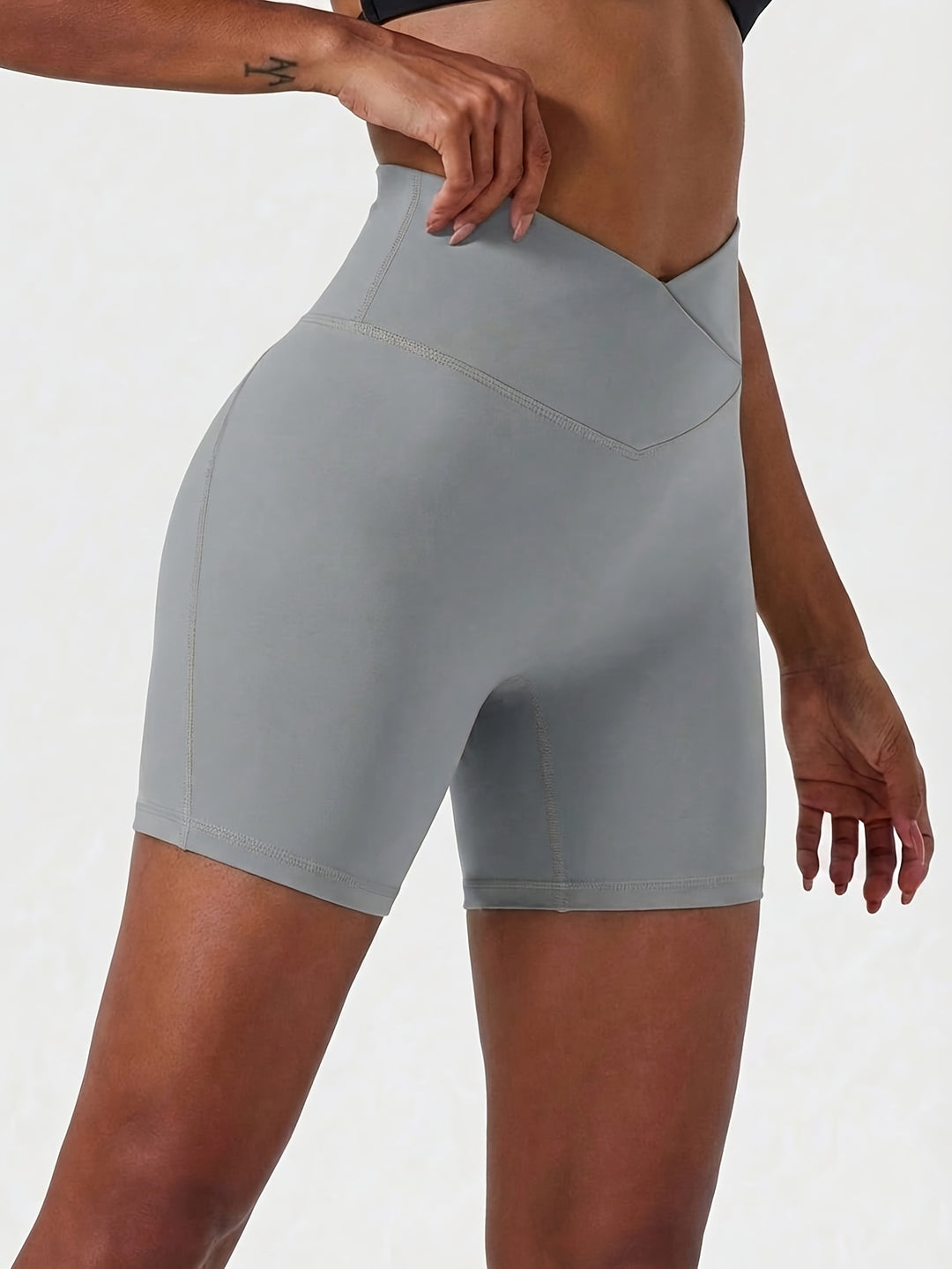 Margot | Women's Knit High Waisted Office Shorts