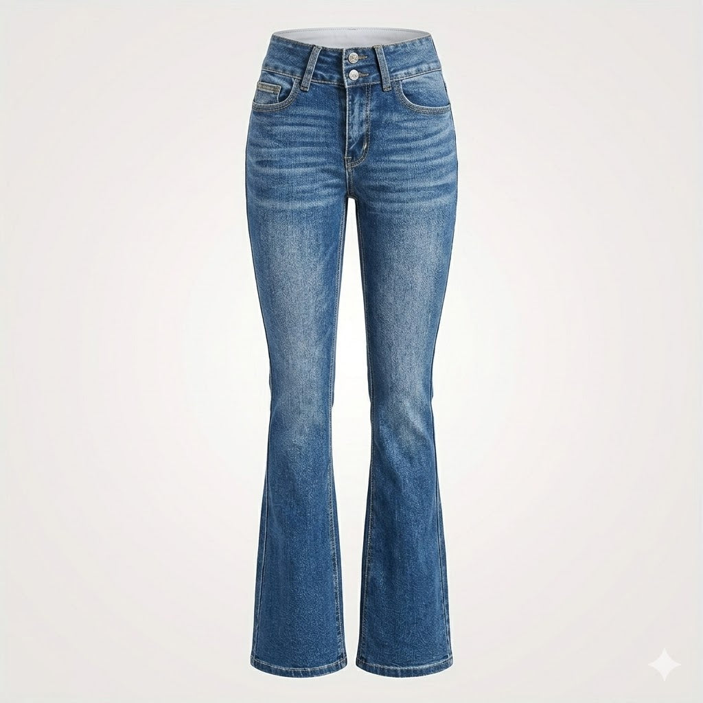 Aldgyth | Women High Rise Flare Jeans