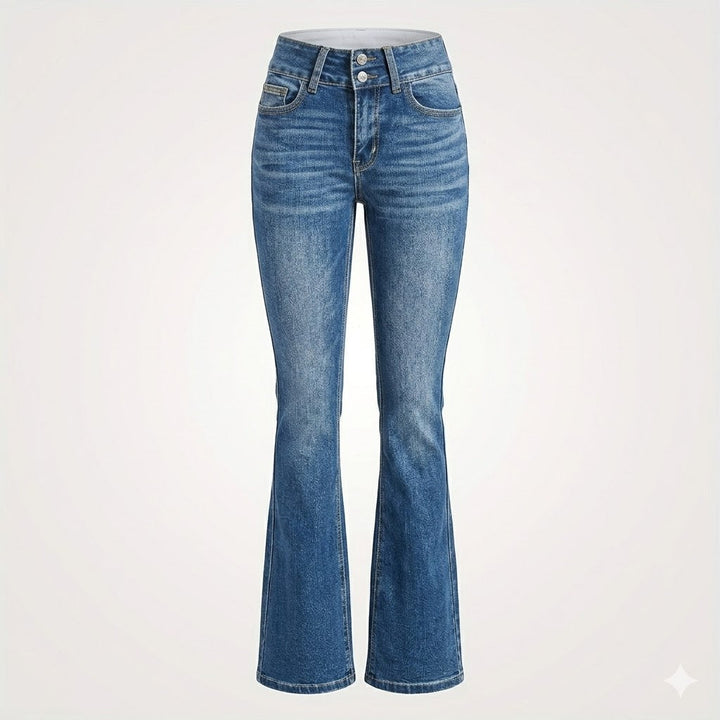 Aldgyth | Women High Rise Flare Jeans