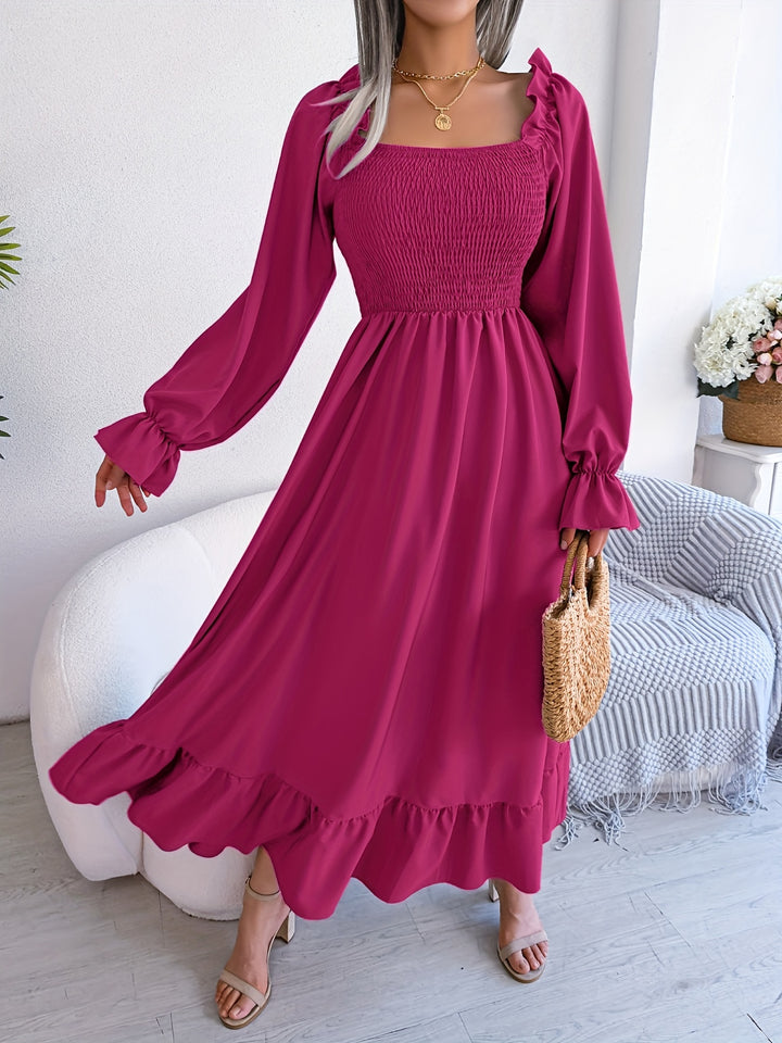 Yasmin | Women's Wedding Guest Smocked Midi Dress