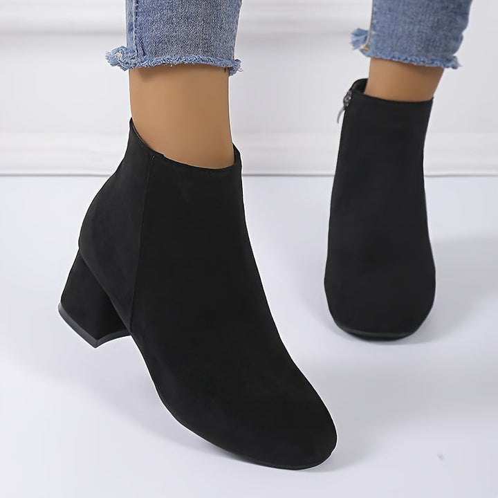 Moira | Women's Block Heel Ankle Chelsea Boots