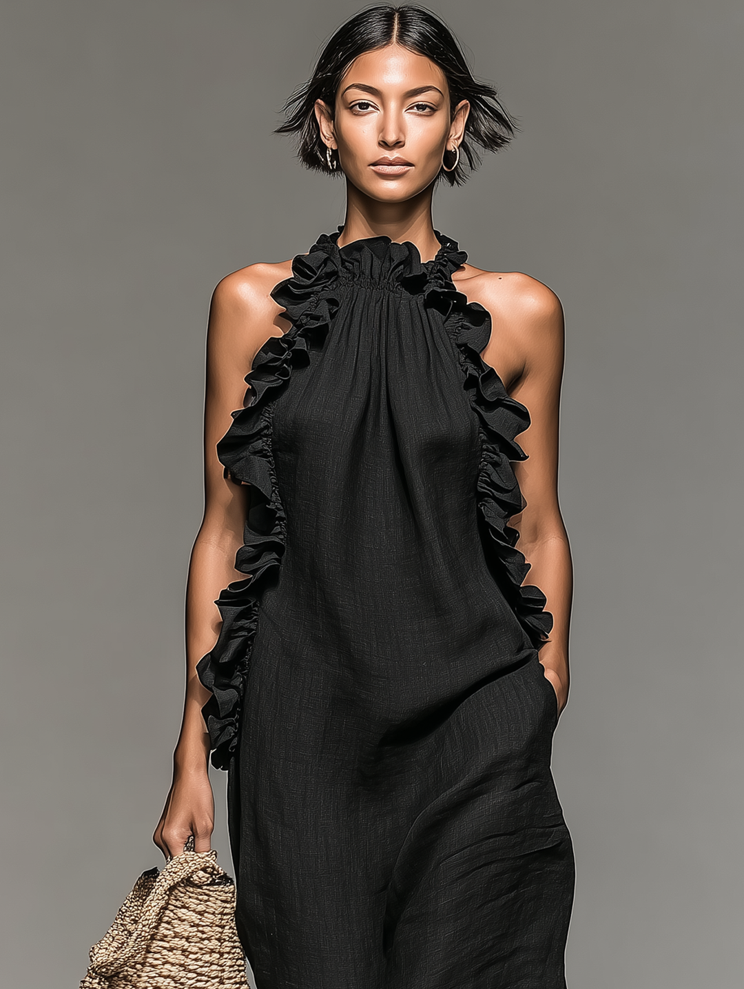 Fiadh | Women Halter Ruffle Sundress
