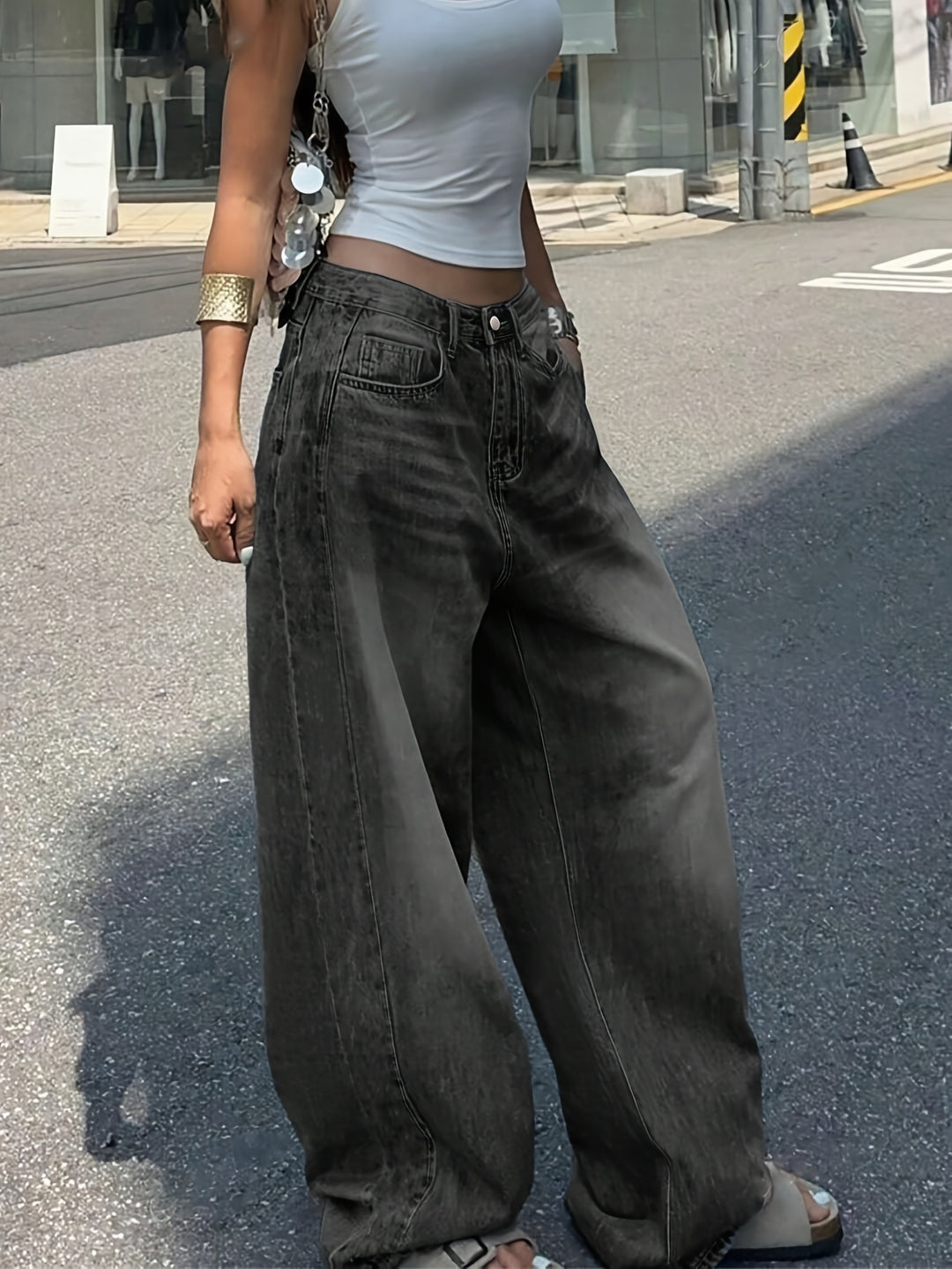 Devyn | Women's Denim Wide Leg Stretchy Casual Relaxed Jeans