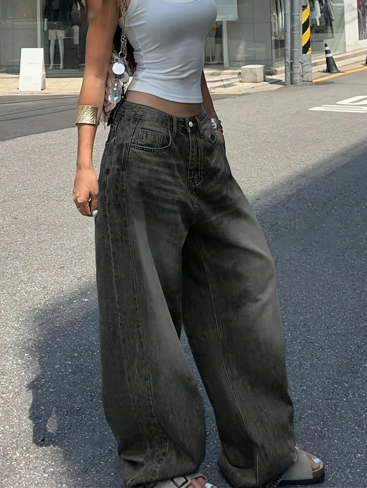 Devyn | Women's Denim Wide Leg Stretchy Casual Relaxed Jeans