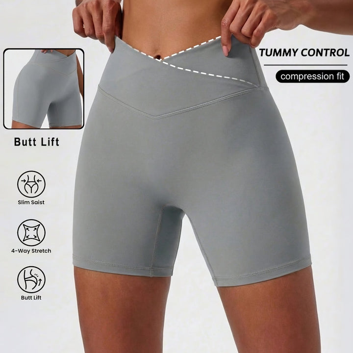 Margot | Women's Knit High Waisted Office Shorts