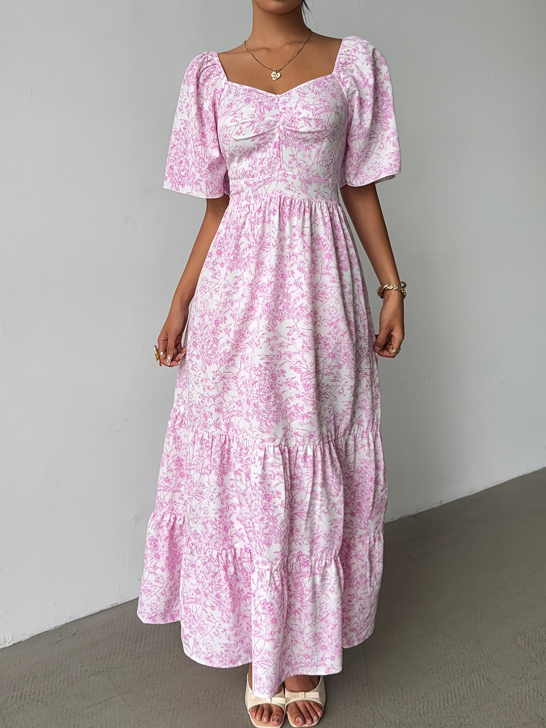 Jules | Women's Wedding Guest Floral Maxi Dress