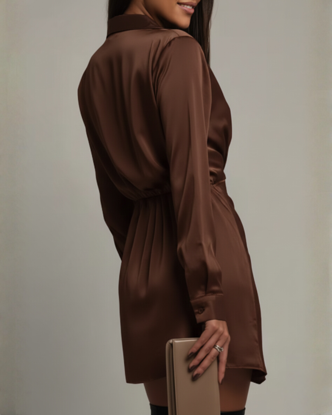 Sorcha | Women Satin Wrap Mini Dress