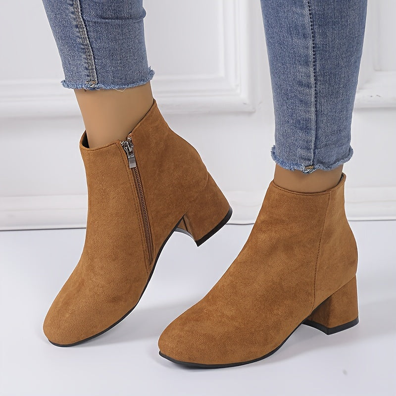 Moira | Women's Block Heel Ankle Chelsea Boots