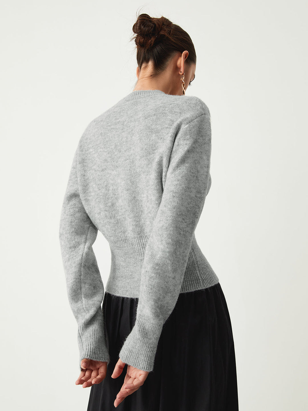 Brynhild | Women Hem Zip Knit Sweater