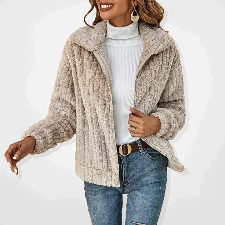 Rosalind | Women's Knit Collared Long Sleeve Casual Cardigan