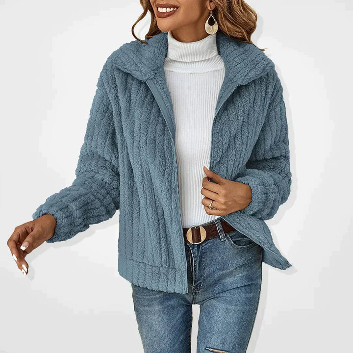 Rosalind | Women's Knit Collared Long Sleeve Casual Cardigan
