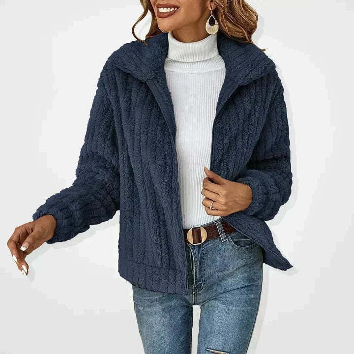 Rosalind | Women's Knit Collared Long Sleeve Casual Cardigan