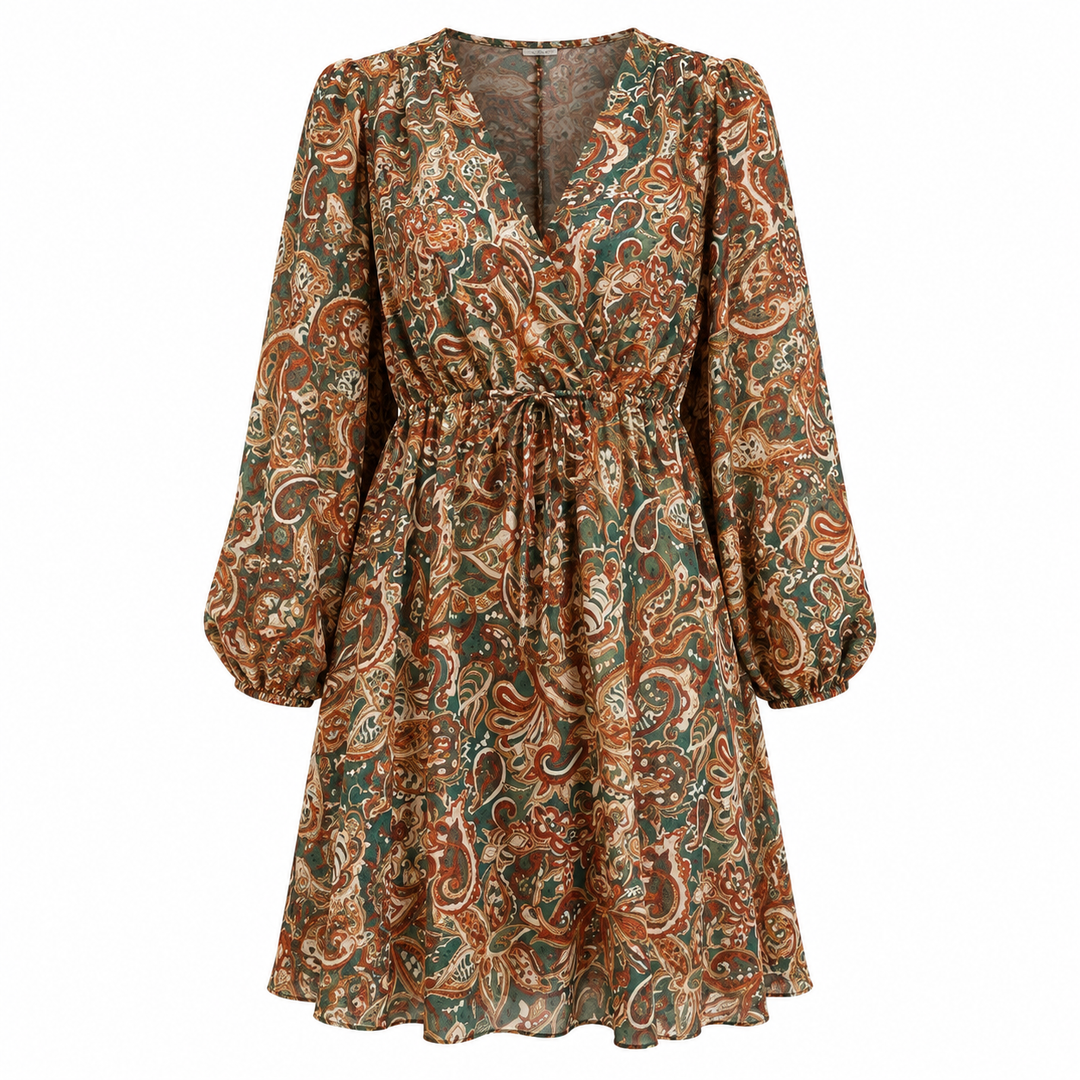 Evadne | Women Boho Balloon Sleeve Dress