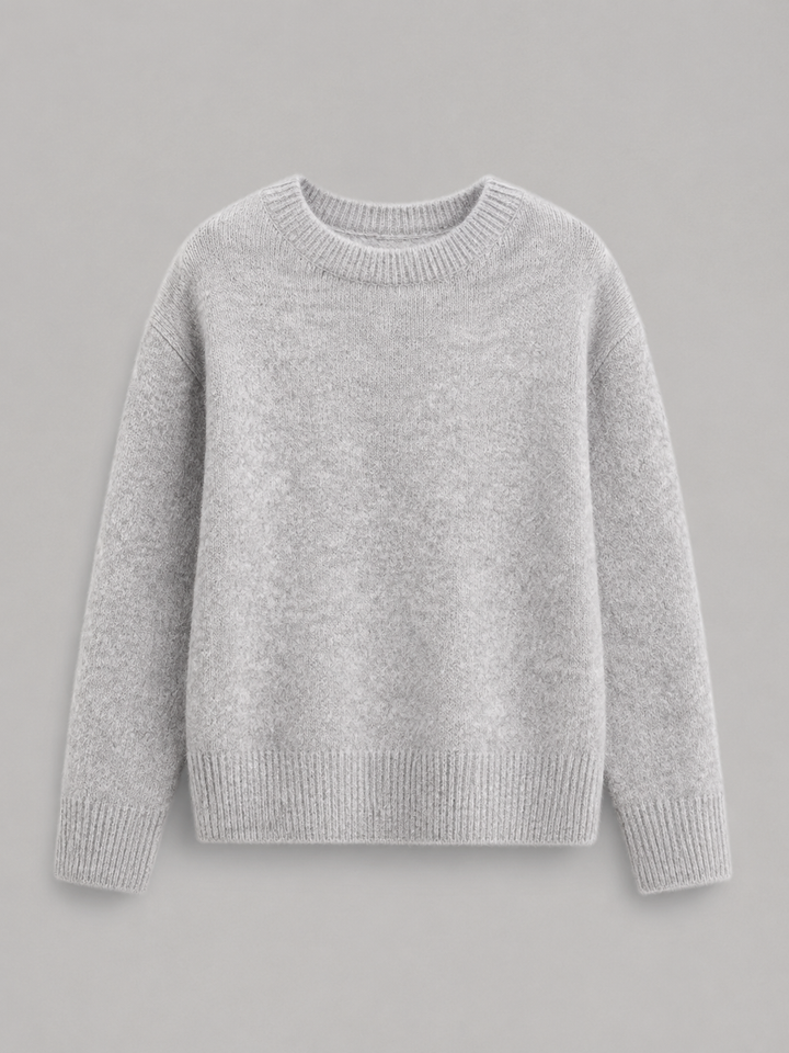 Melusine | Women Fuzzy Crew Neck Sweater