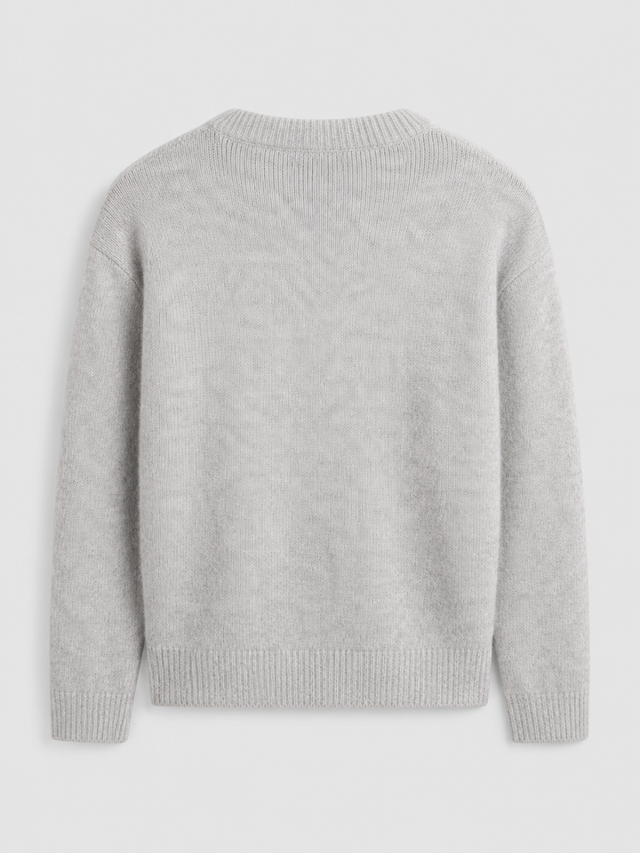 Melusine | Women Fuzzy Crew Neck Sweater