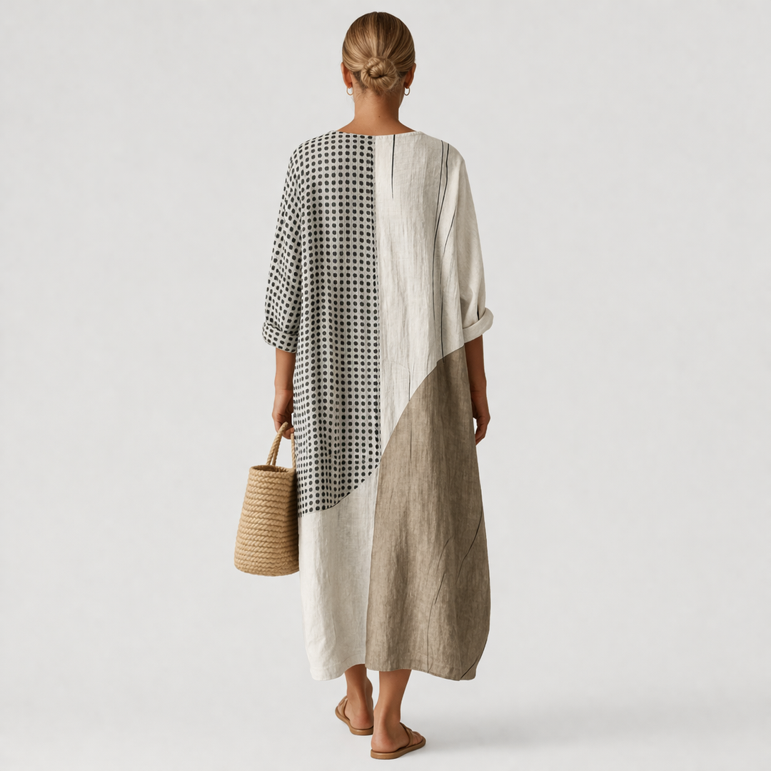 Roisin | Women Patchwork Print Sundress