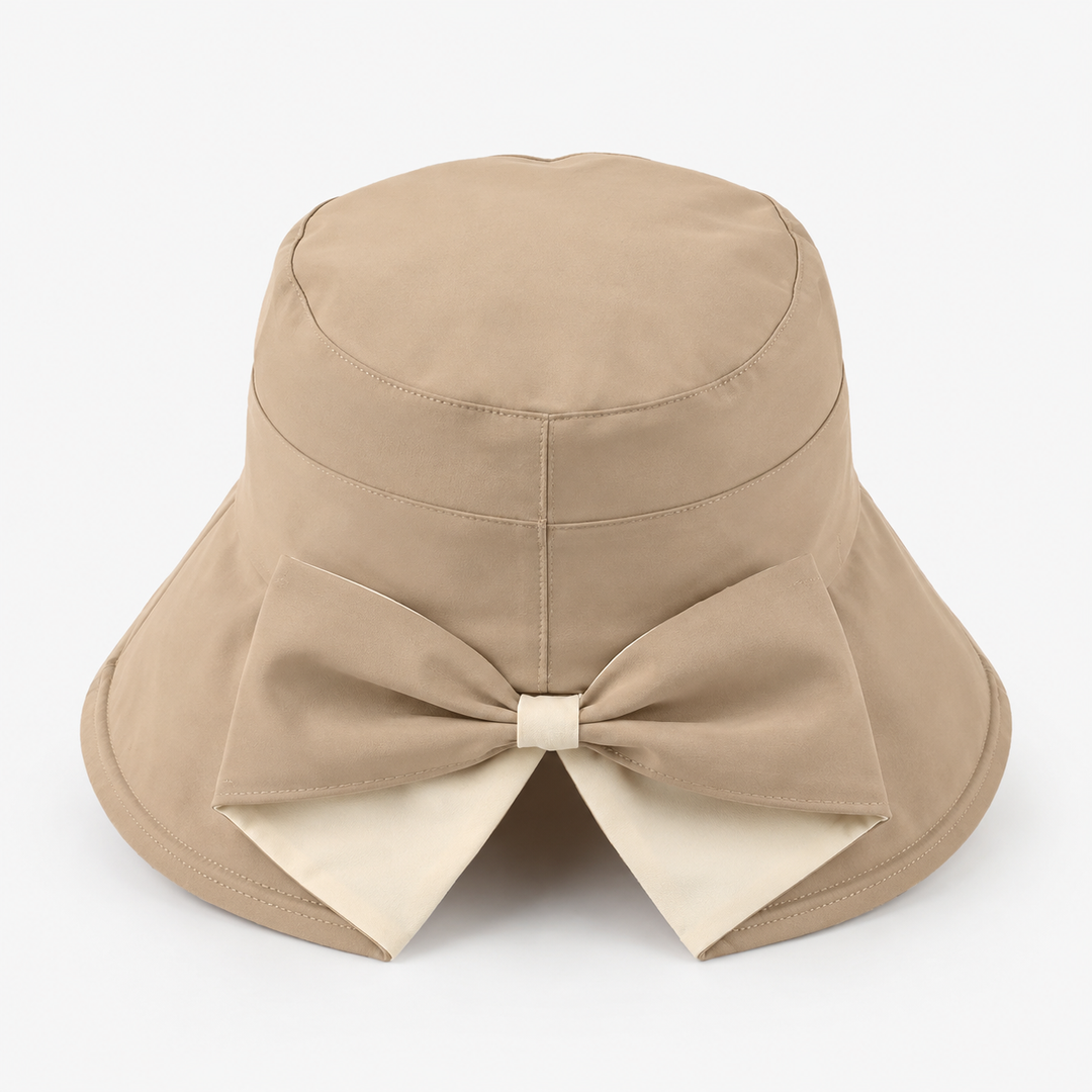 Octavia | Women's Straw Wide Brim Floppy Bow Packable Sun Hat