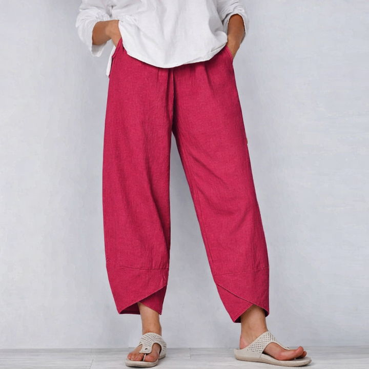 Merill | Women's Tulip Hem Linen Pants