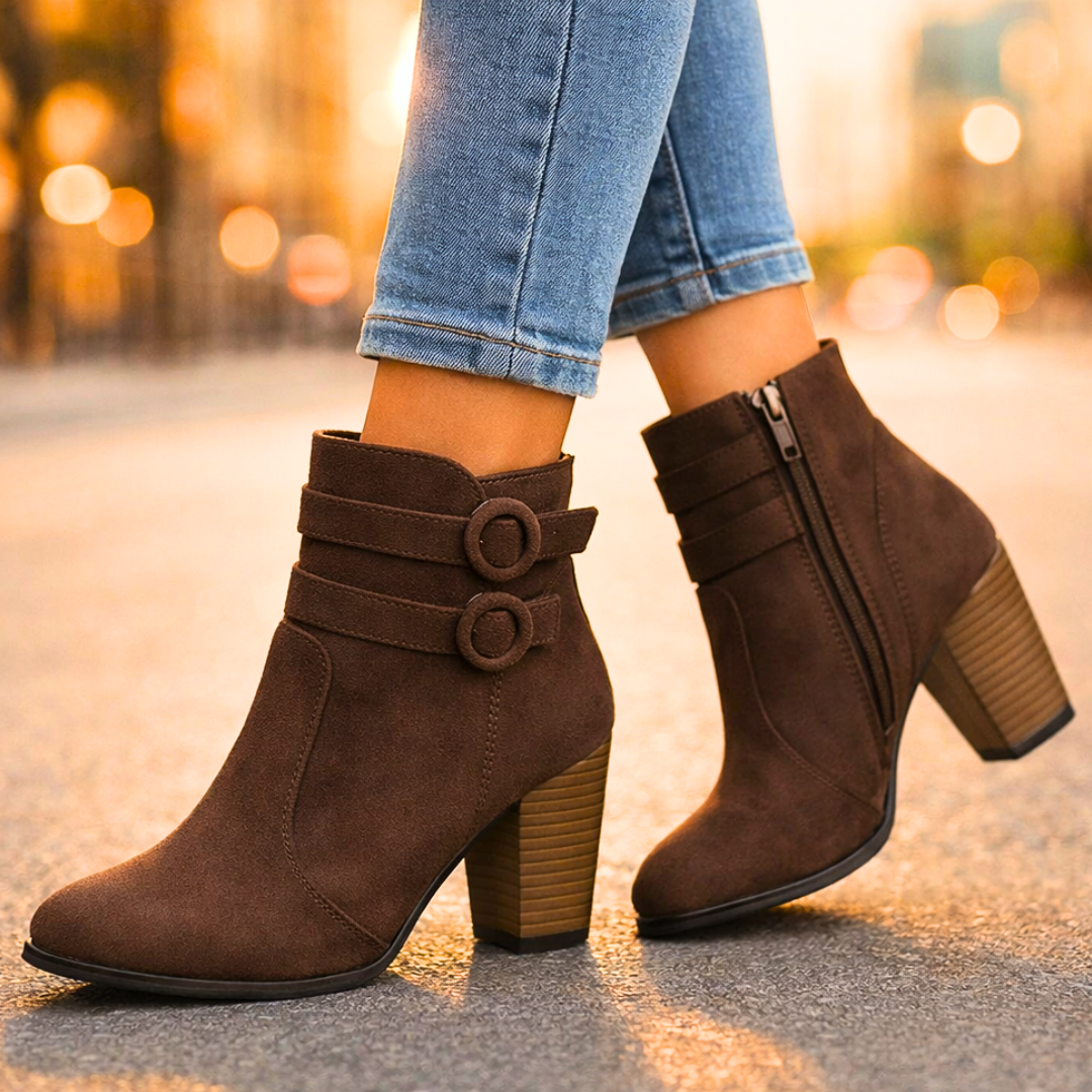 Kiera | Women's Duet Strap Suede Chelsea Boots