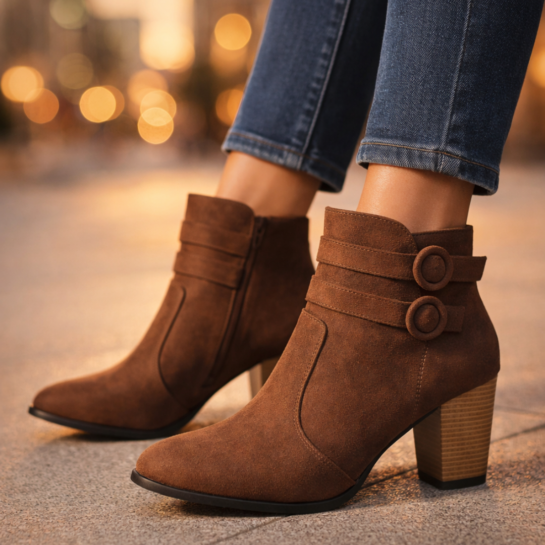 Kiera | Women's Duet Strap Suede Chelsea Boots