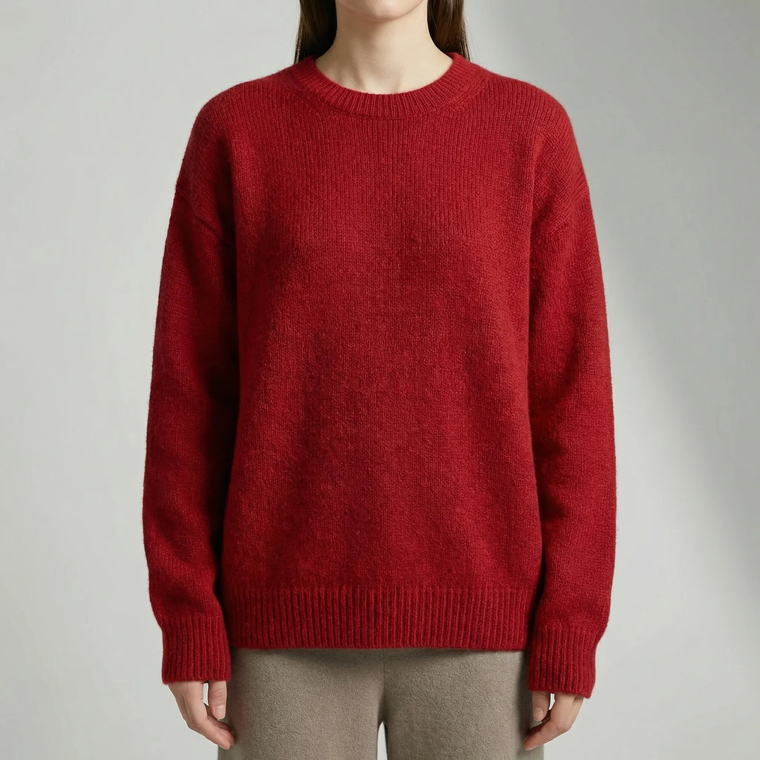 Bria | Women's Oversized Crew Neck Pullover Cardigan Sweater