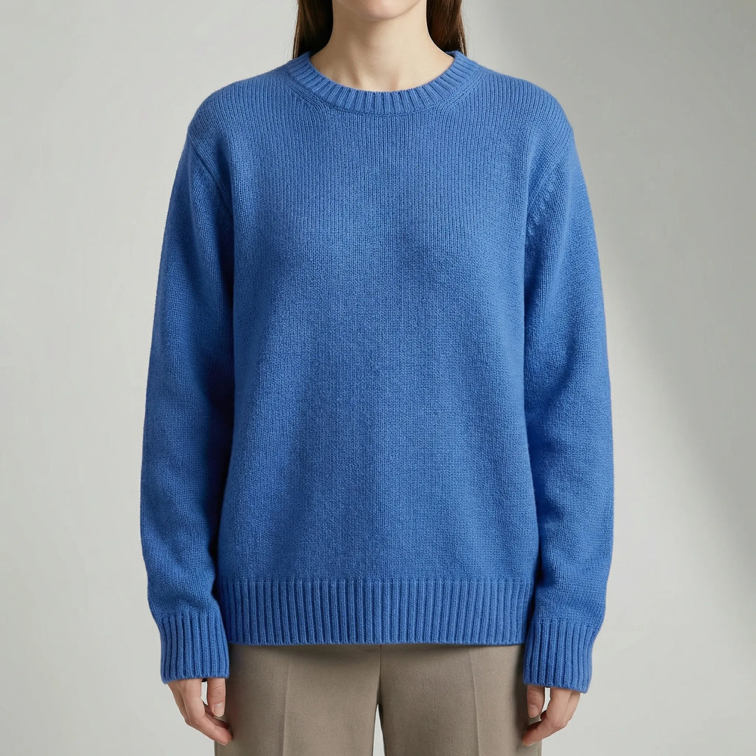 Bria | Women's Oversized Crew Neck Pullover Cardigan Sweater