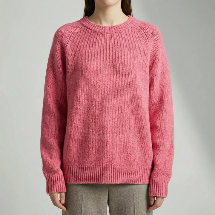 Bria | Women's Oversized Crew Neck Pullover Cardigan Sweater
