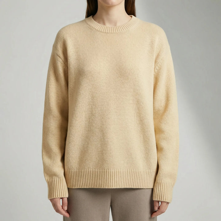 Bria | Women's Oversized Crew Neck Pullover Cardigan Sweater