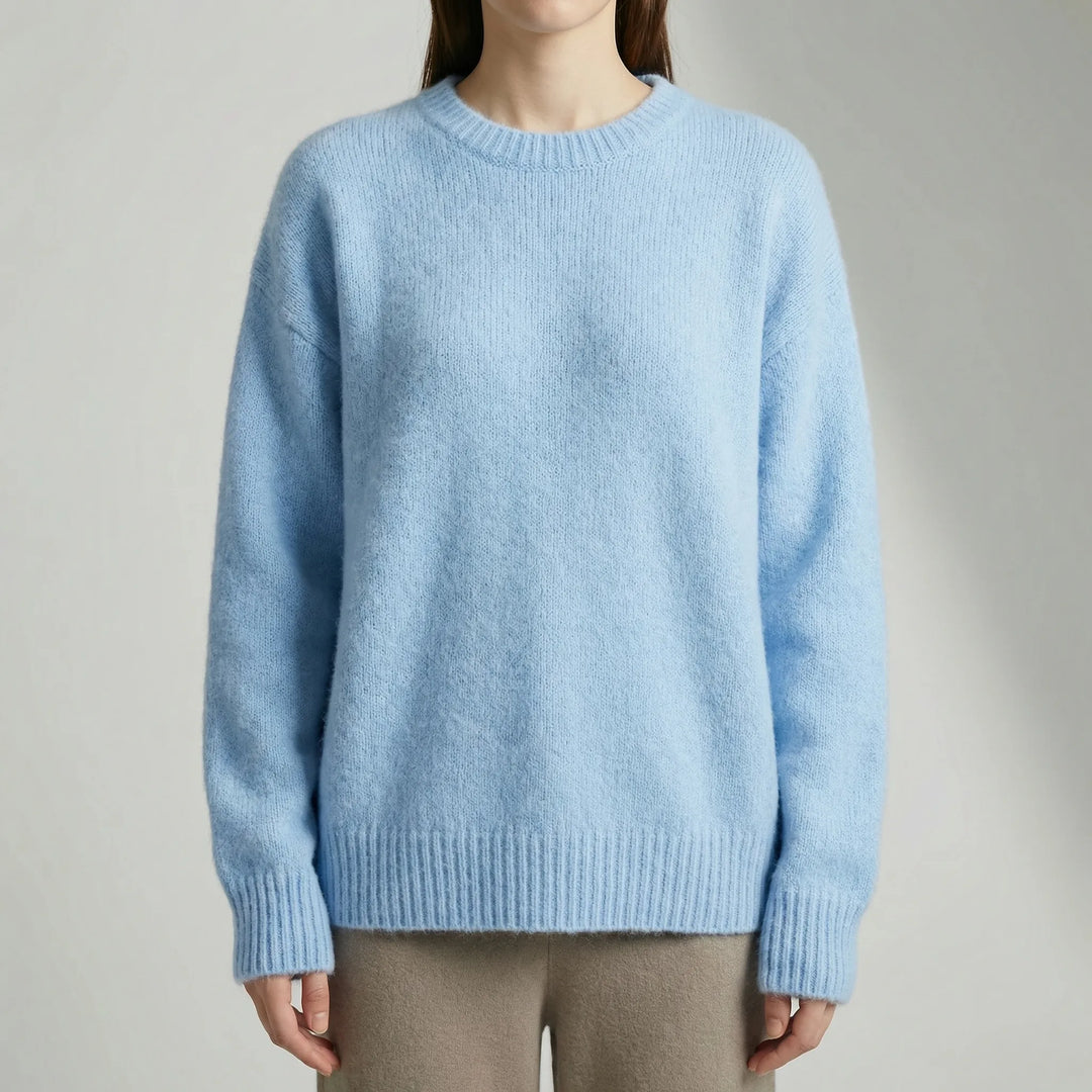 Bria | Women's Oversized Crew Neck Pullover Cardigan Sweater