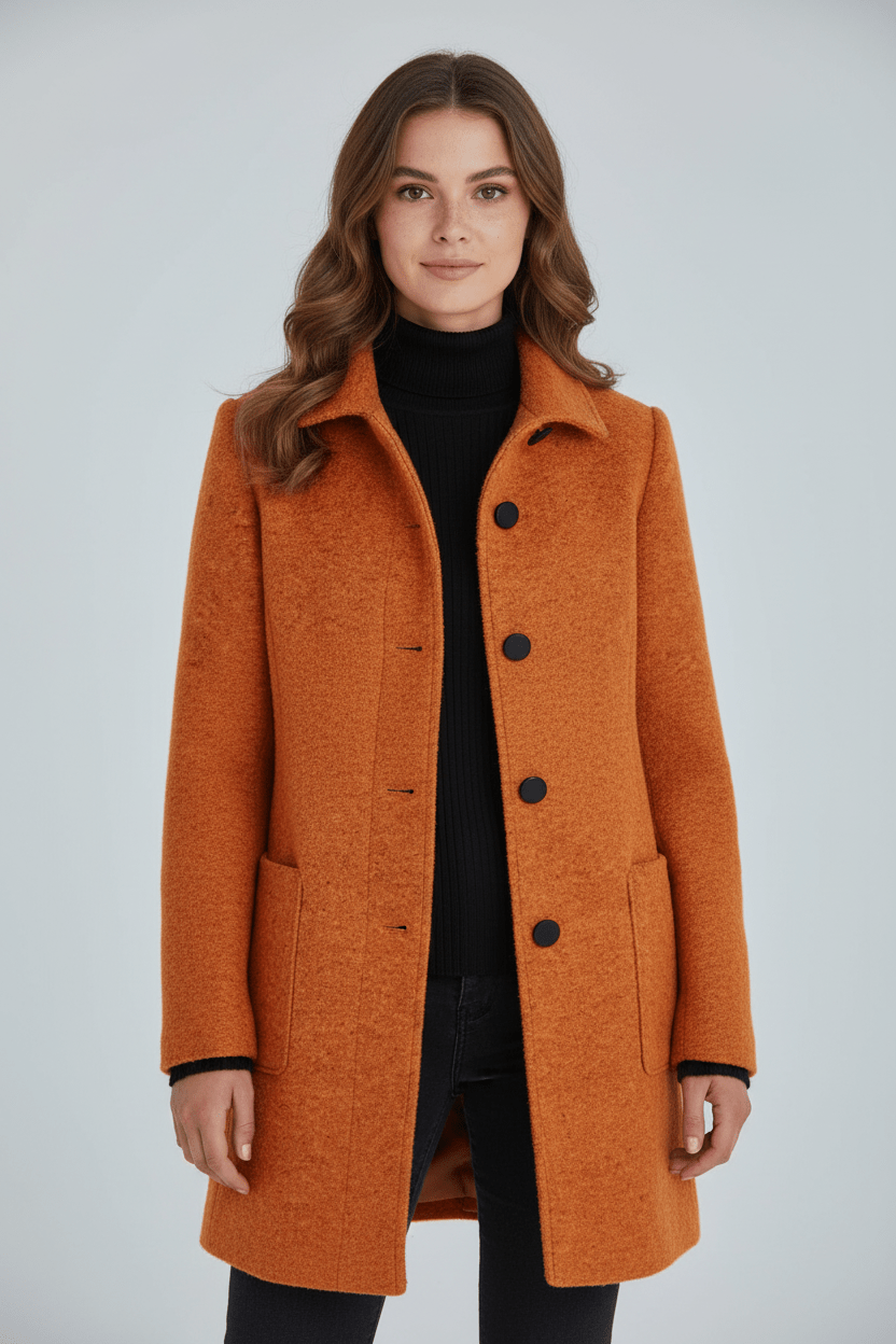 Coat Stand Collar Patch Pocket