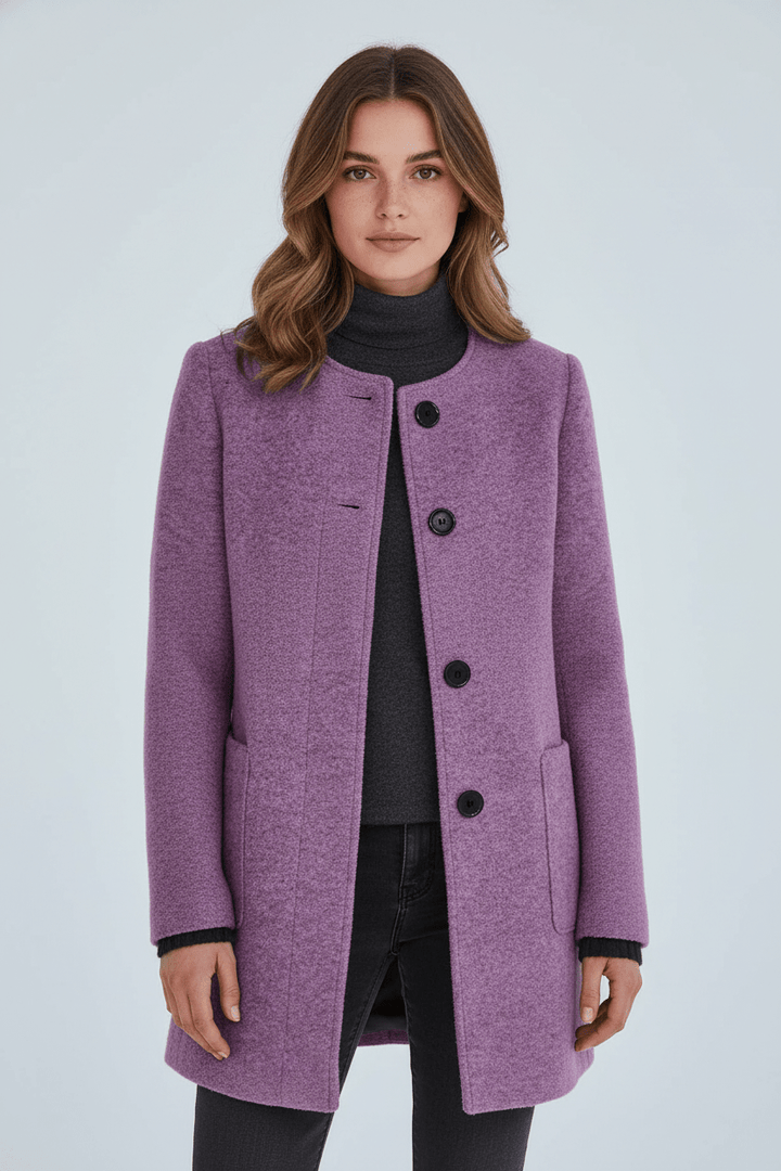 Ottoline | Women Stand Collar Tailored Winter Coat