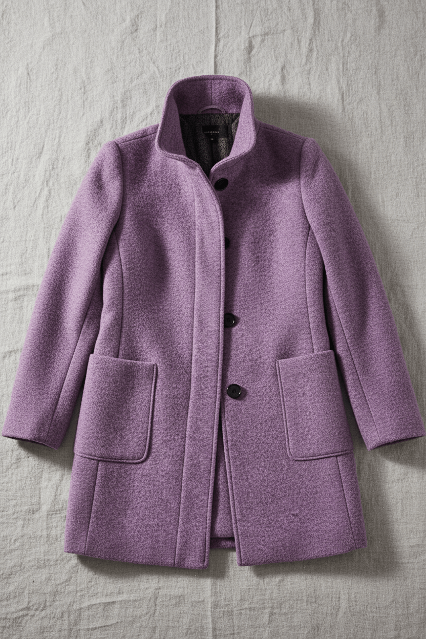 Coat Stand Collar Patch Pocket