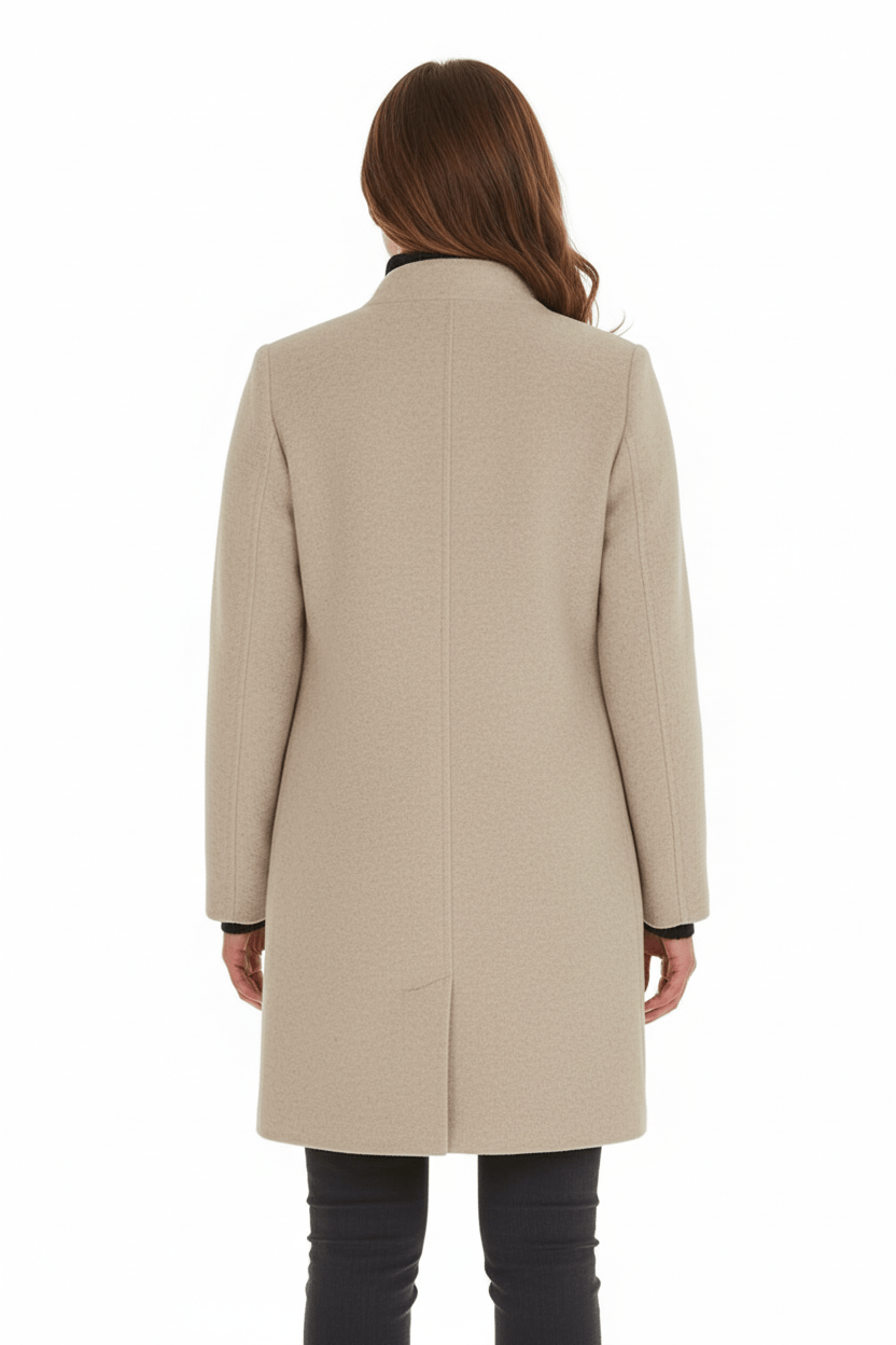 Coat Stand Collar Patch Pocket