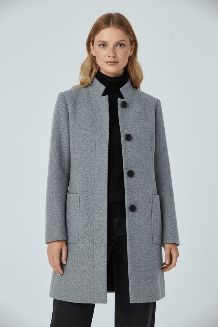 Coat Stand Collar Patch Pocket