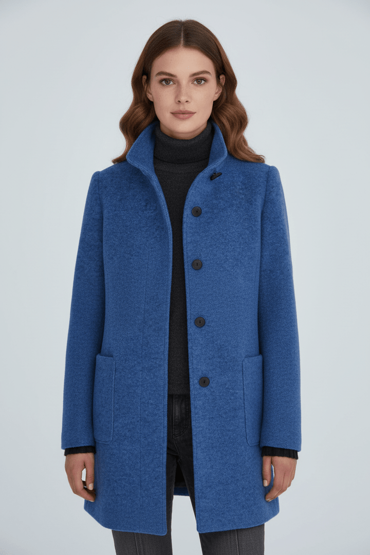Ottoline | Women Stand Collar Tailored Winter Coat