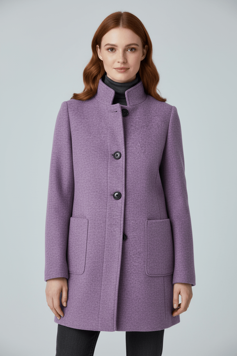 Coat Stand Collar Patch Pocket