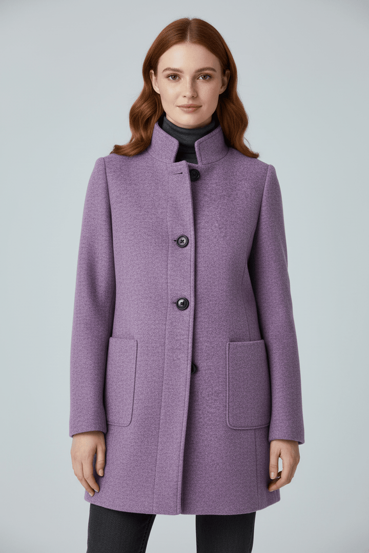 Coat Stand Collar Patch Pocket