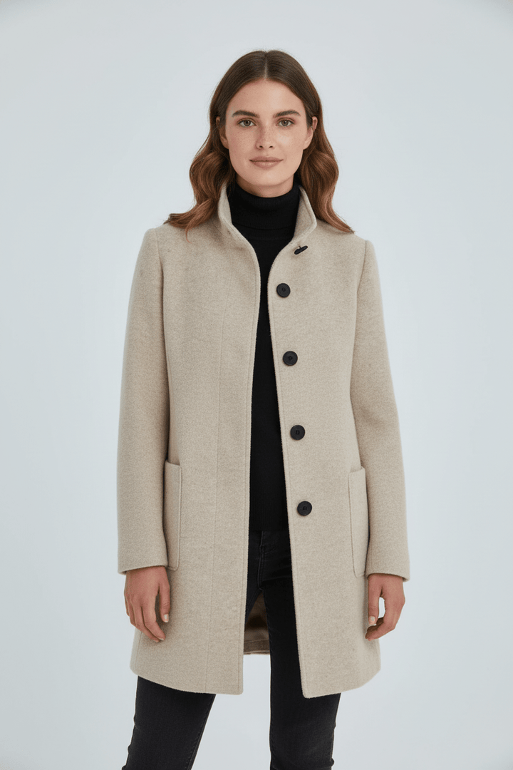 Coat Stand Collar Patch Pocket