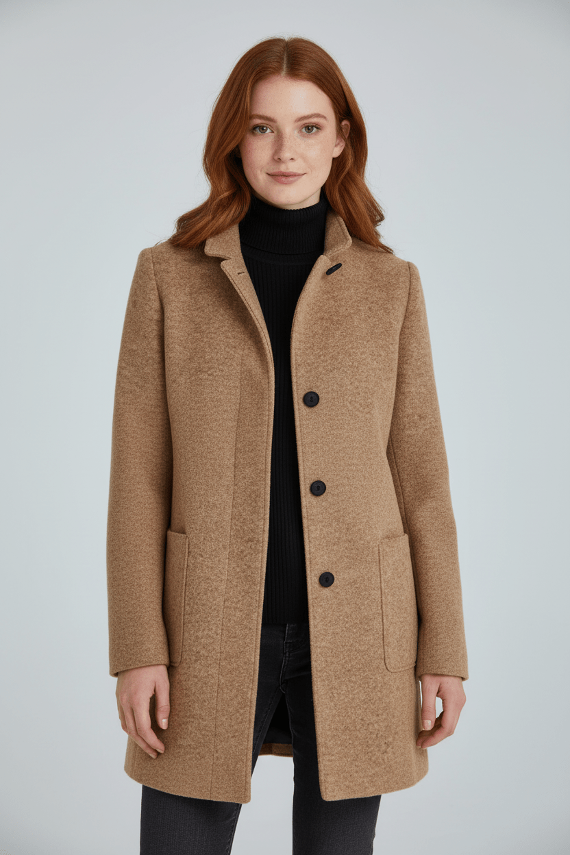 Coat Stand Collar Patch Pocket