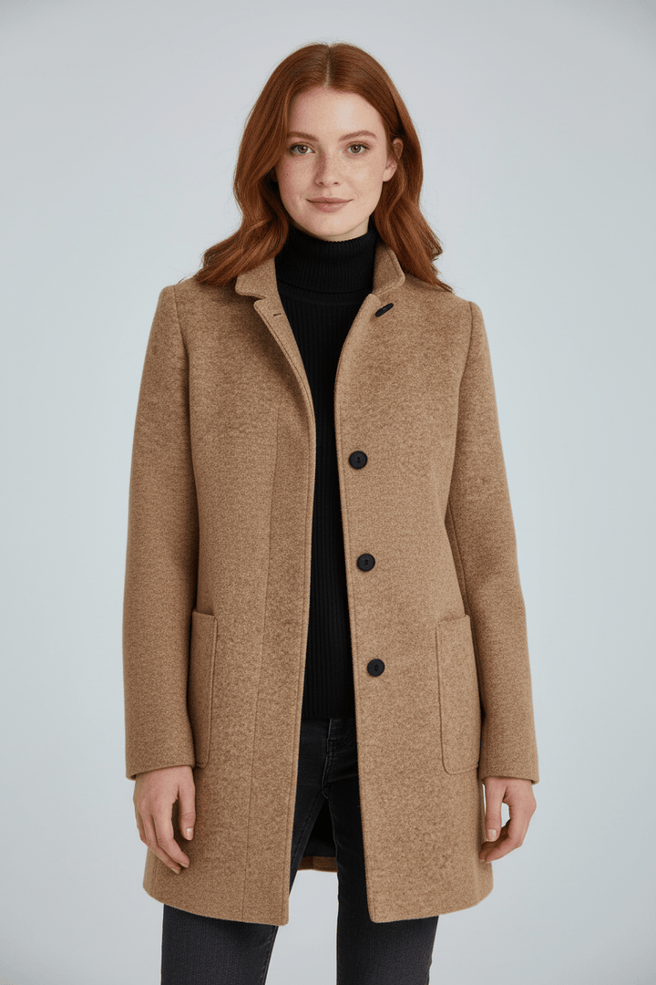 Coat Stand Collar Patch Pocket