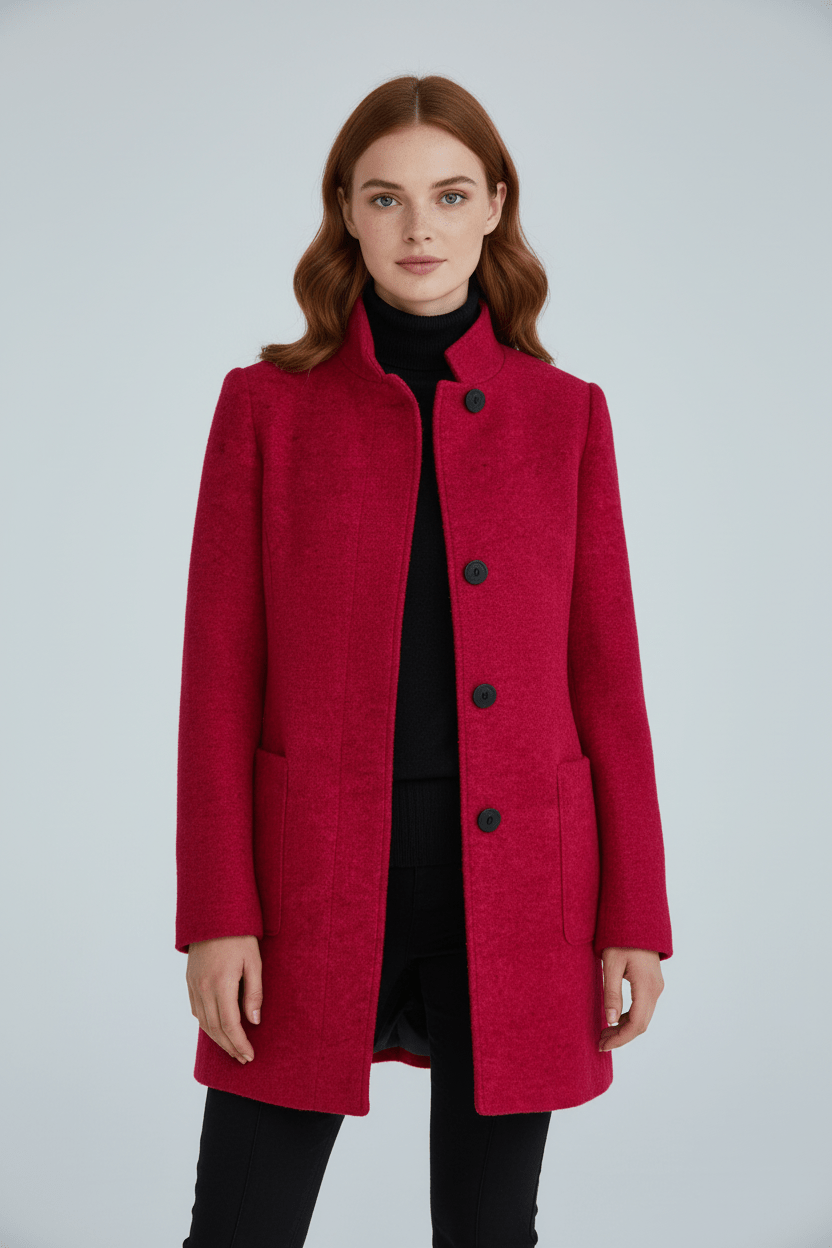 Coat Stand Collar Patch Pocket