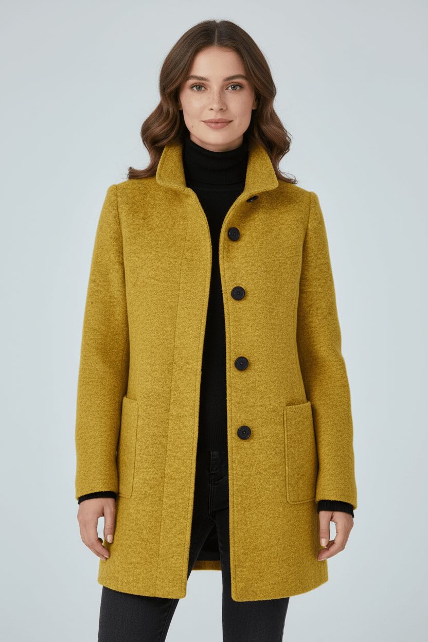 Coat Stand Collar Patch Pocket