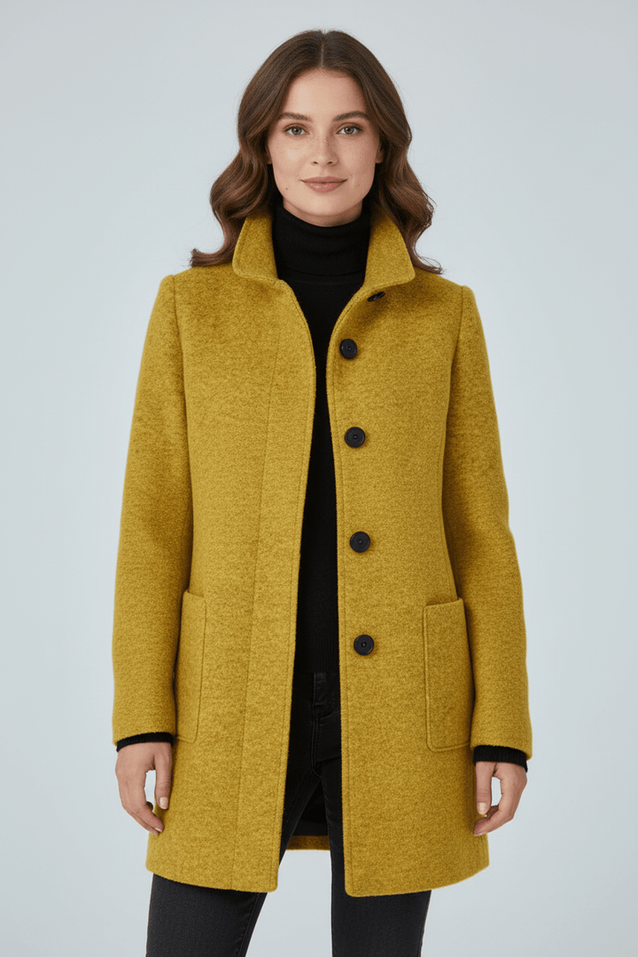 Coat Stand Collar Patch Pocket