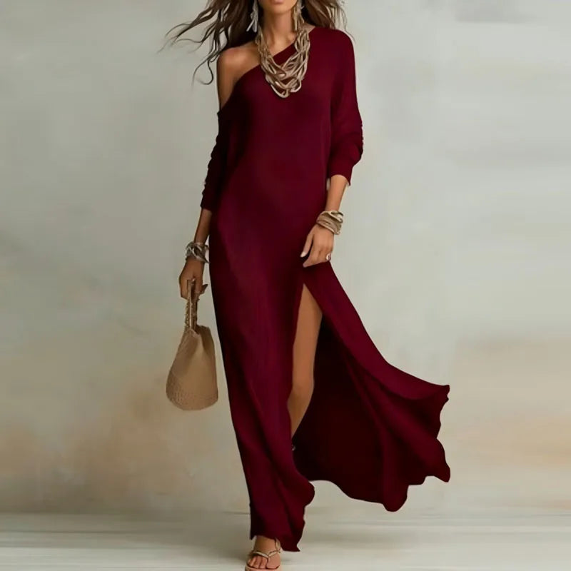 Sybilla | Women One Shoulder Holiday Dress