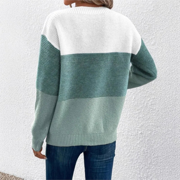 Berengaria | Women Colorblock Knit Sweater