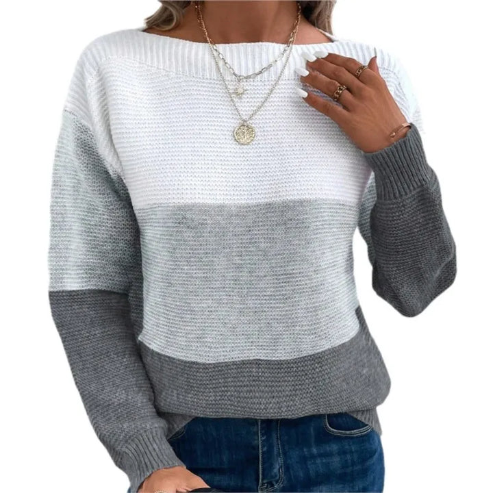 Berengaria | Women Colorblock Knit Sweater
