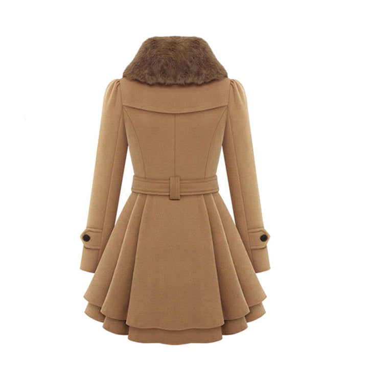 Belisama | Women Belted Flare Collar Coat