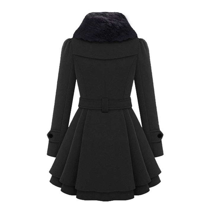 Belisama | Women Belted Flare Collar Coat