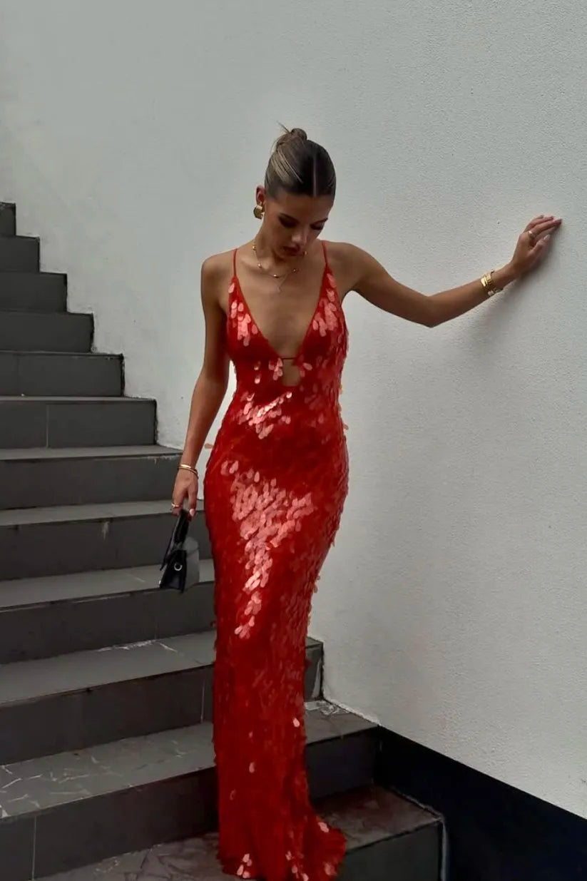 Anastacia | Women Sequin Maxi Dress