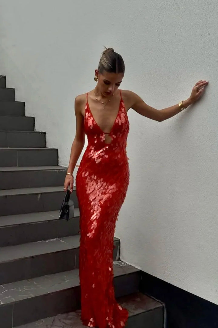 Anastacia | Women Sequin Maxi Dress